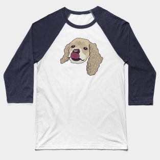 Cocker Spaniel Portrait Baseball T-Shirt